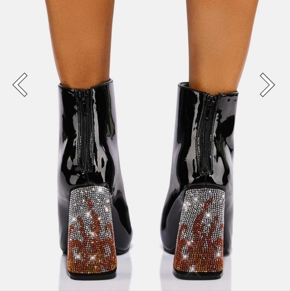 Dolls Kill x Lady Godiva - Excited Enough Patent Ankle Boots - Picture 11 of 11